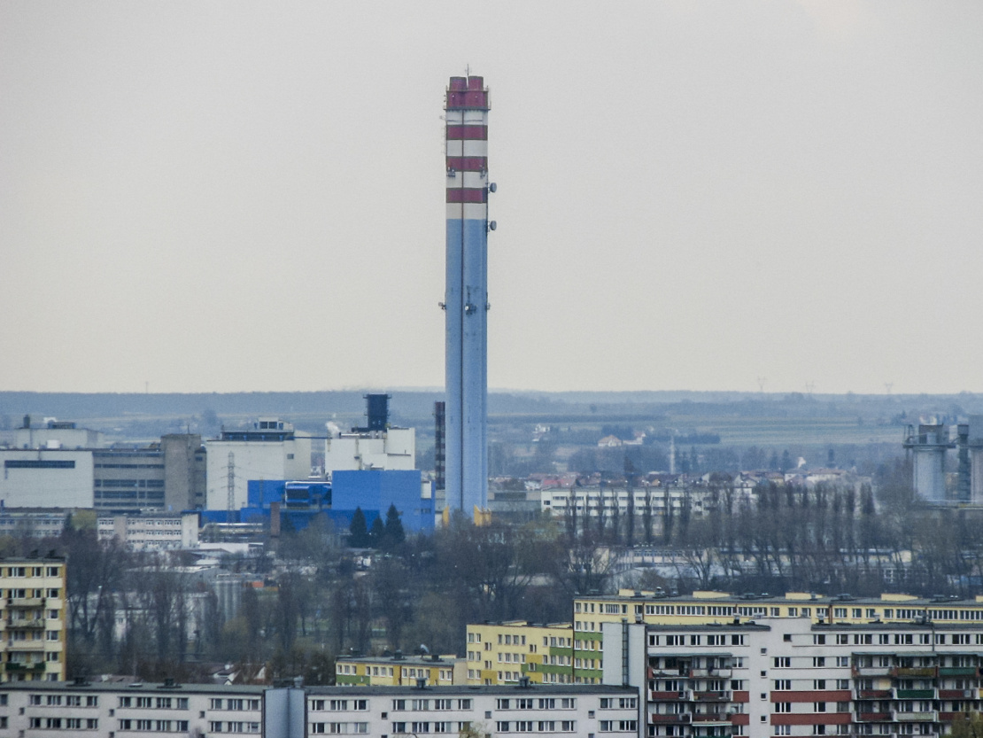 Wykonanie oznakowania przeszkodowego dziennego komina