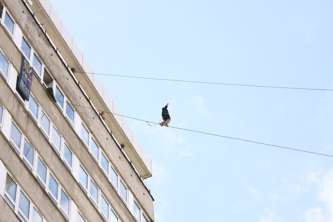 Obsługa alpinistyczna w ramach Urban Highline Festival