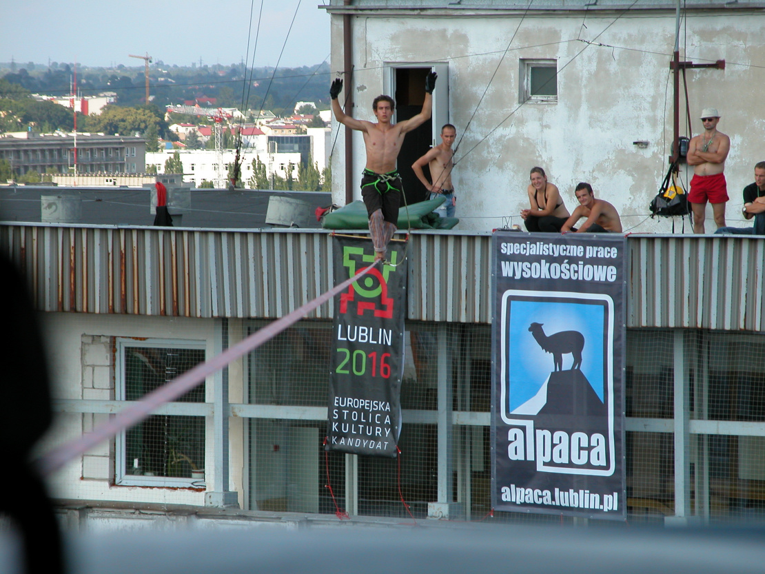 Obsługa alpinistyczna w ramach Urban Highline Festival