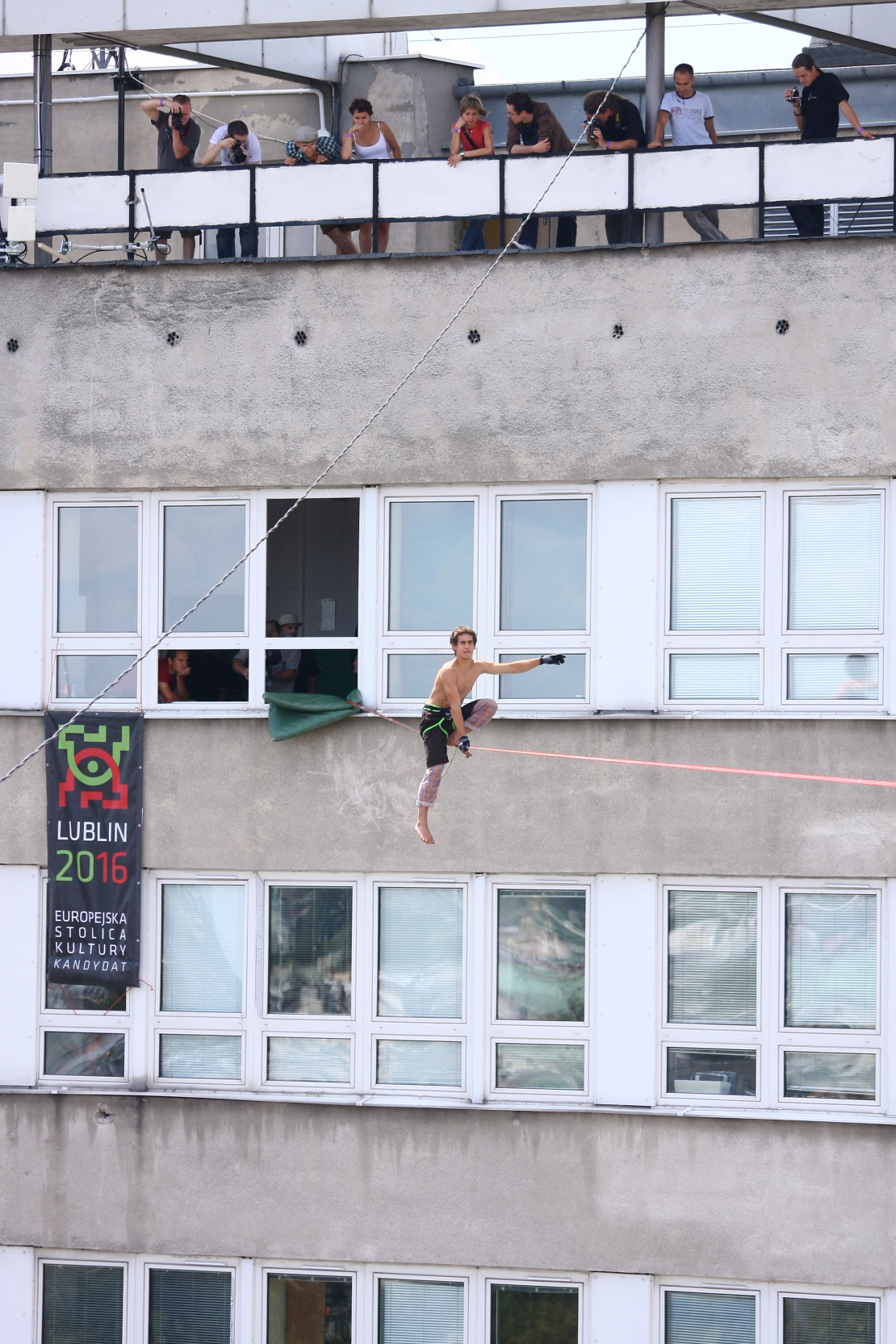 Obsługa alpinistyczna w ramach Urban Highline Festival